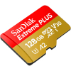 Карта пам'яті SanDisk 128GB microSD class 10 V30 Extreme PLUS (SDSQXBD-128G-GN6MA) зображення 3
