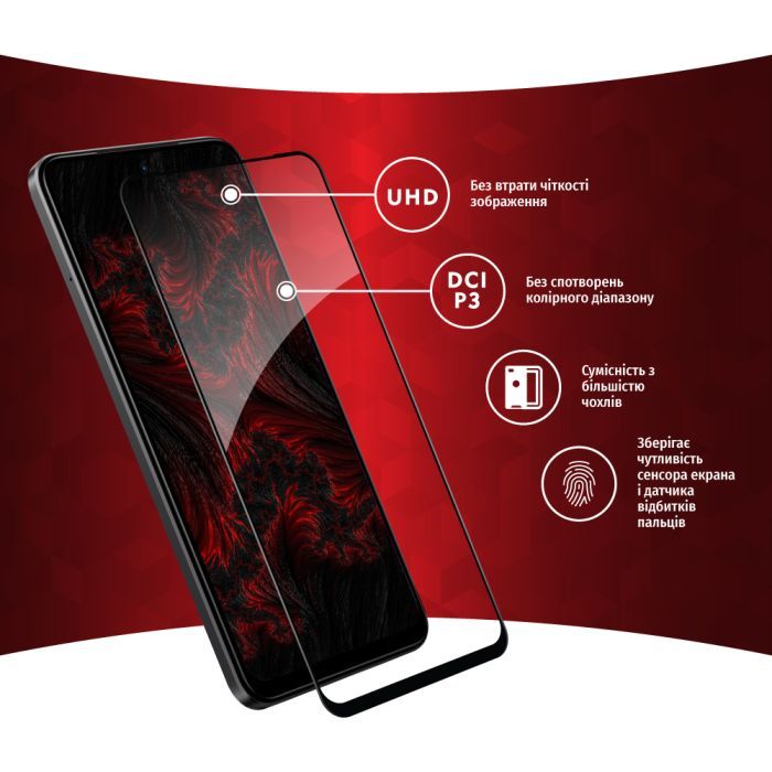 Скло захисне Intaleo Full Glue Xiaomi Redmi Note 12S (1283126564956) зображення 4