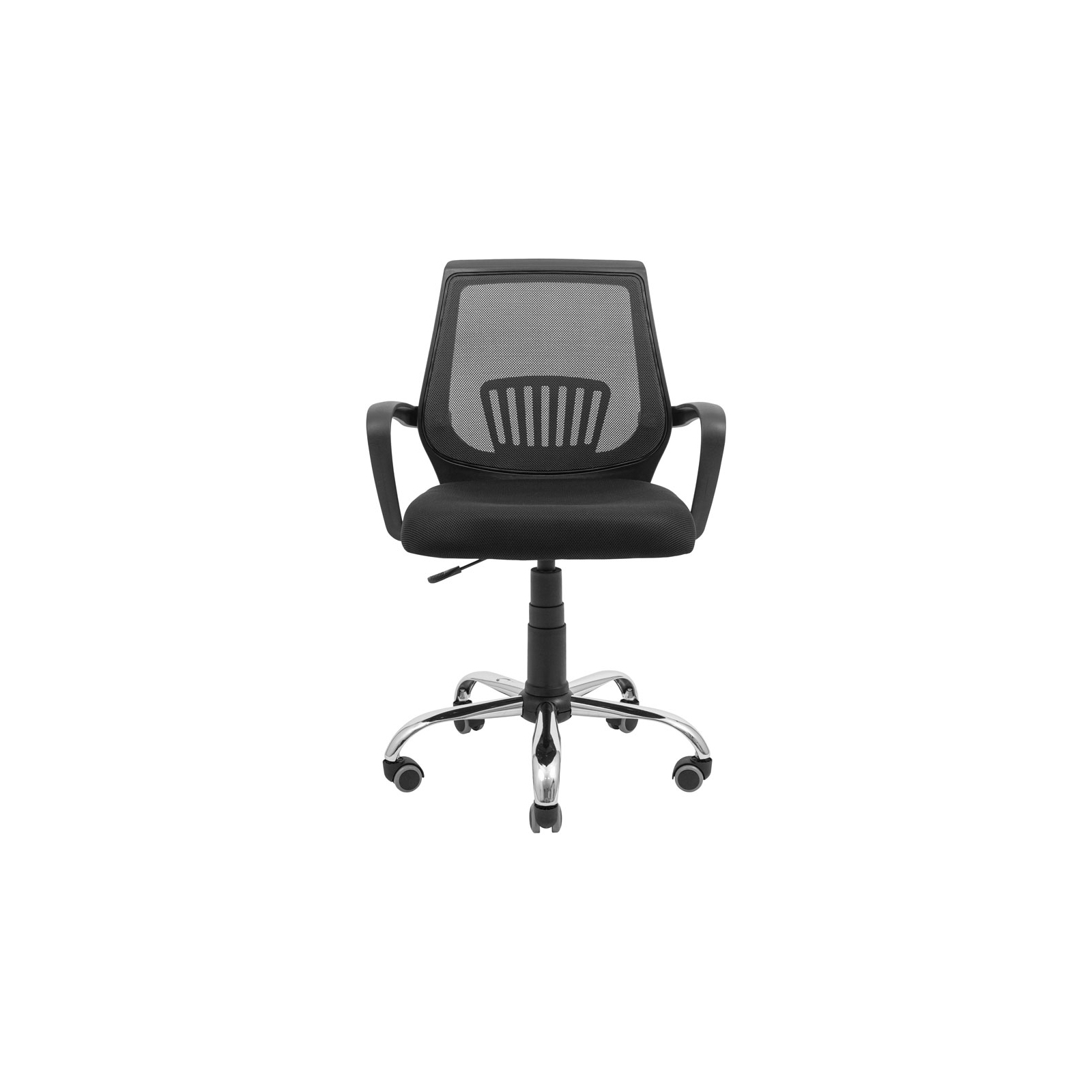 Офісне крісло Richman Стар Хром Піастра Сітка чорна + синя (ADD0003154) зображення 2