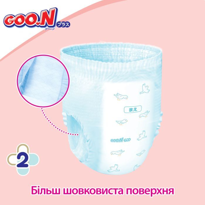 Подгузники GOO.N Plus Трусики для детей 13-25 кг размер XXL 28 шт (21000634) изображение 4