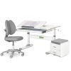 Парта с креслом ErgoKids (L) Grey + тумба (TH-310 + Y-412 Lite + BD C3_GREY)