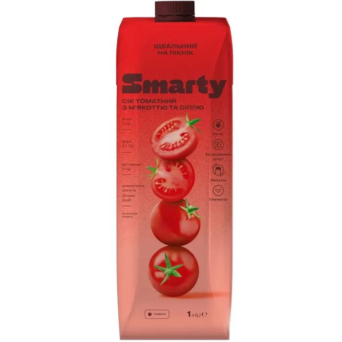 Сок Smarty Томатный 1 л (2612010)