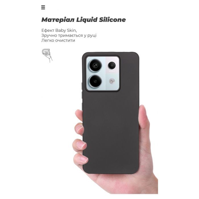 Чохол до мобільного телефона Armorstandart ICON Case Xiaomi Redmi Note 13 Pro 5G Black (ARM71850) зображення 7