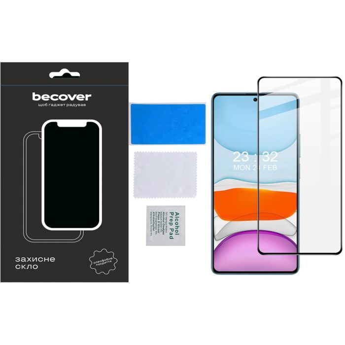 Стекло защитное BeCover Xiaomi Redmi Note 13 Black (710363) изображение 4