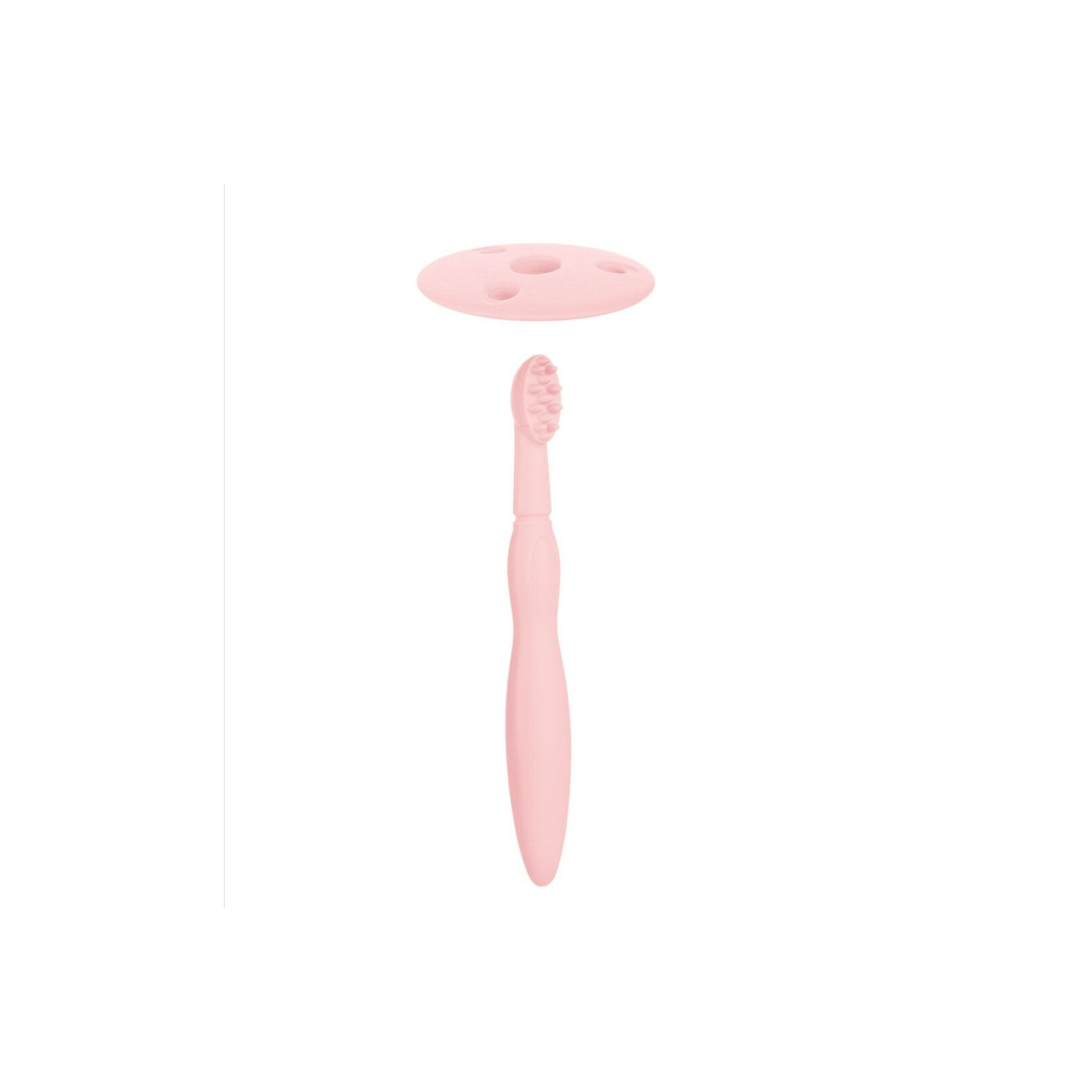 Дитяча зубна щітка Canpol babies з обмежувачем - рожева (51/500_pin) зображення 3