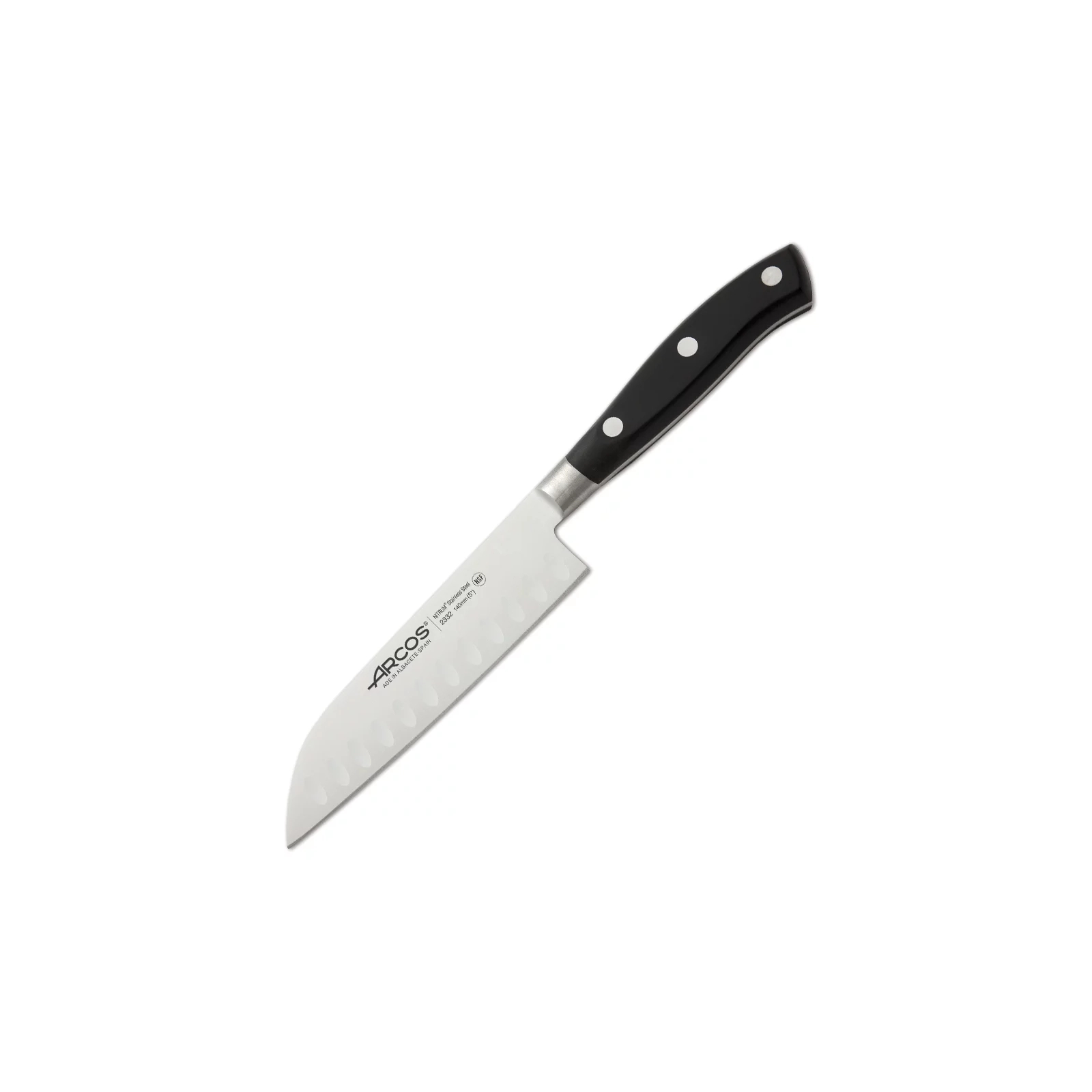 Кухонный нож Arcos Riviera Сантоку 140 мм White (233224)