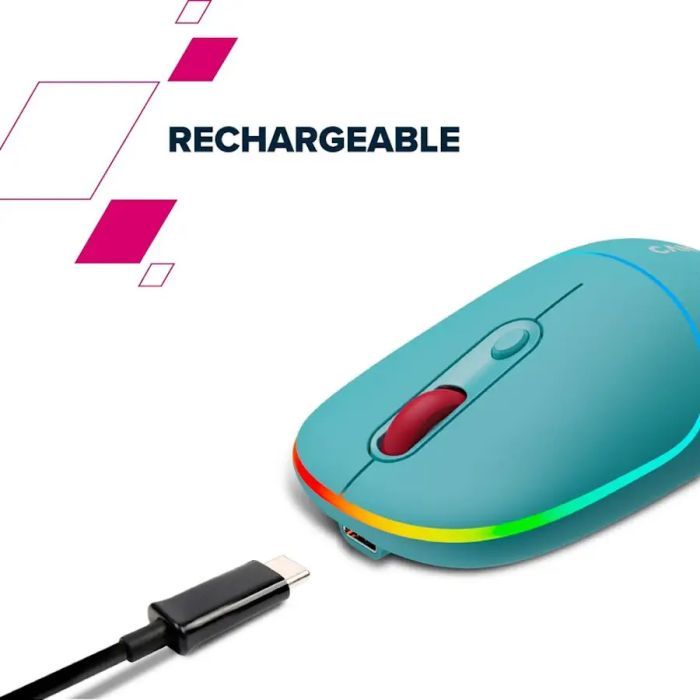 Мышка Canyon MW-22 Dual Band RGB Wireless Pearl Rose (CNS-CMSW22PR) изображение 8
