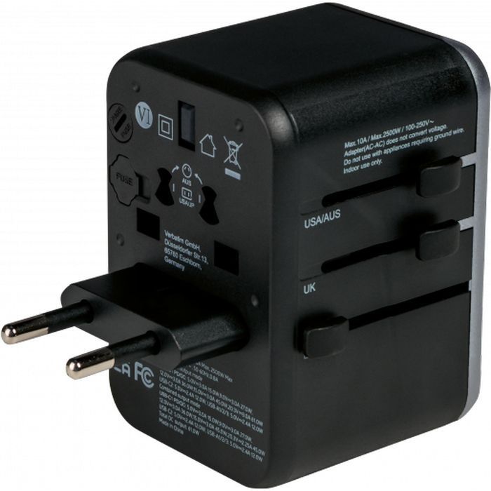 Зарядний пристрій Verbatim UTA-04 PD61W (3xUSB-A/2xUSB-C) (49546) зображення 5