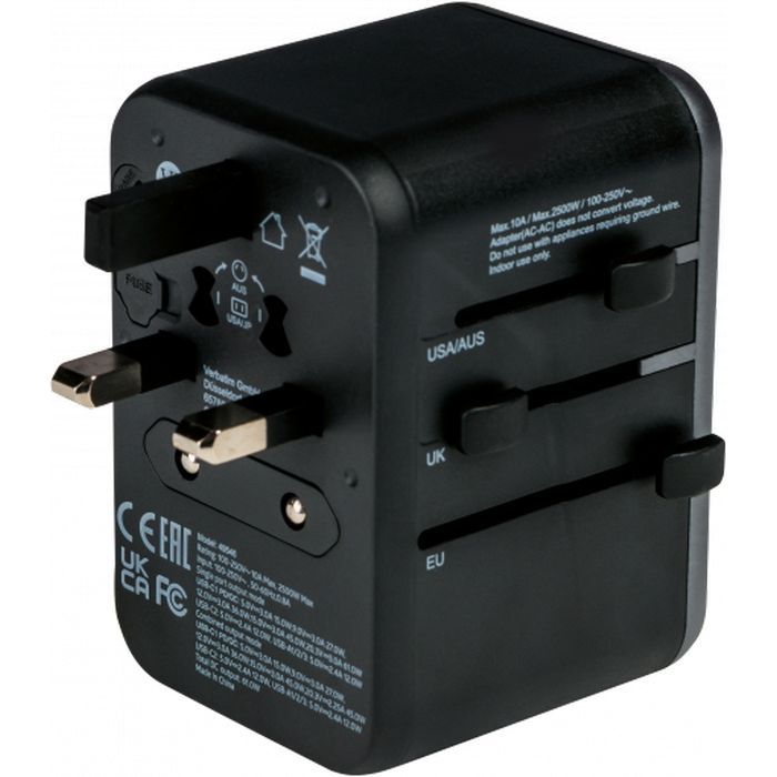 Зарядний пристрій Verbatim UTA-04 PD61W (3xUSB-A/2xUSB-C) (49546) зображення 6