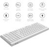 Клавиатура OfficePro SK985W Wireless/Bluetooth White (SK985W) изображение 10