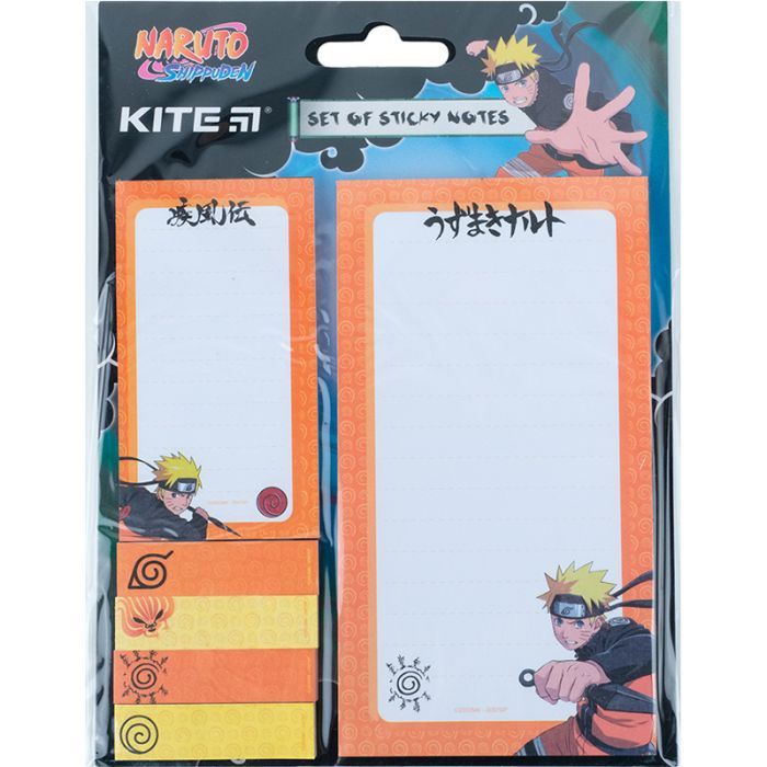 Бумага для заметок Kite с клейким слоем Naruto (NR23-299-1) изображение 2