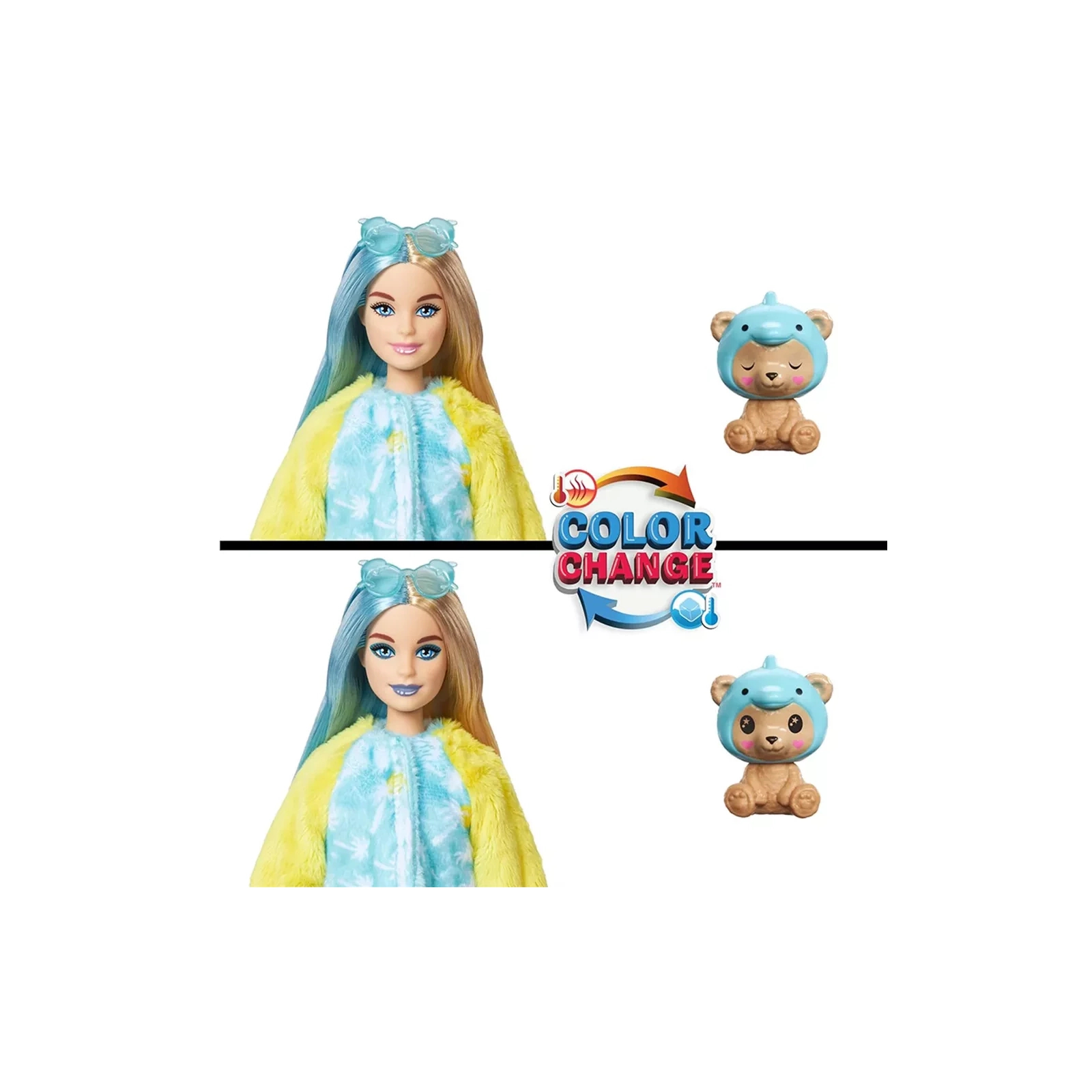 Кукла Barbie Cutie Reveal Великолепное комбо Медвежонок в костюме дельфина (HRK25) изображение 4