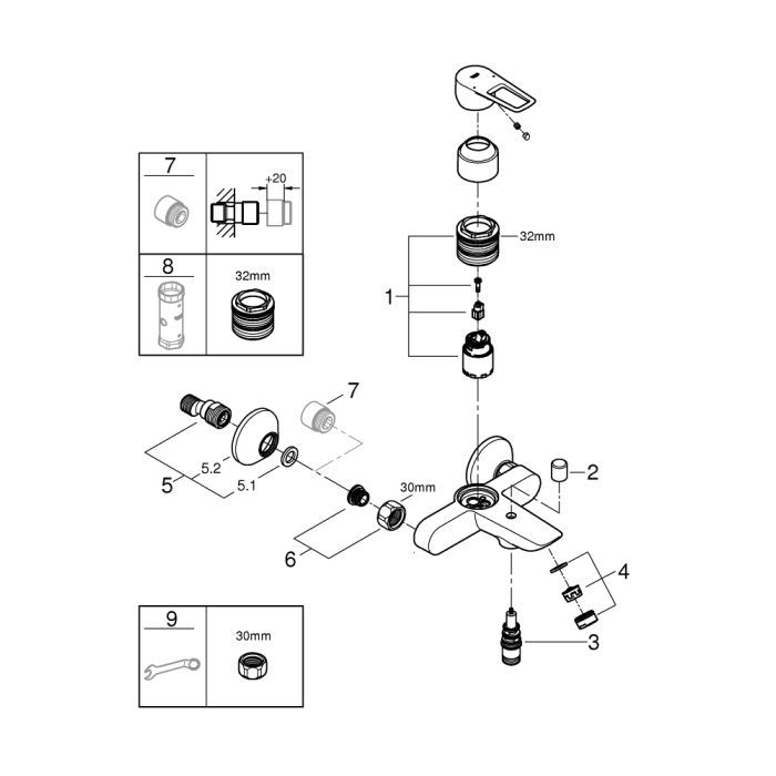Змішувач Grohe BauLoop New (23603001) зображення 6