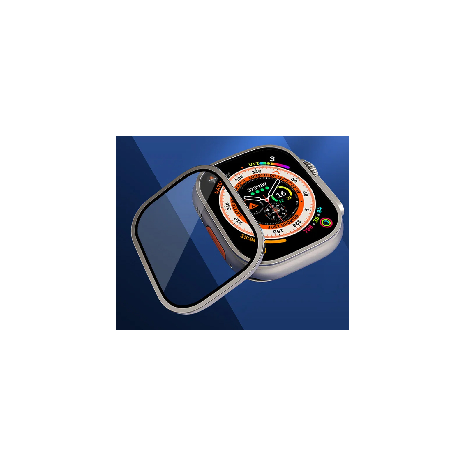 Стекло защитное Drobak 3D Titanium A+ Apple Watch Ultra 2 | Ultra 49mm (323226) изображение 3
