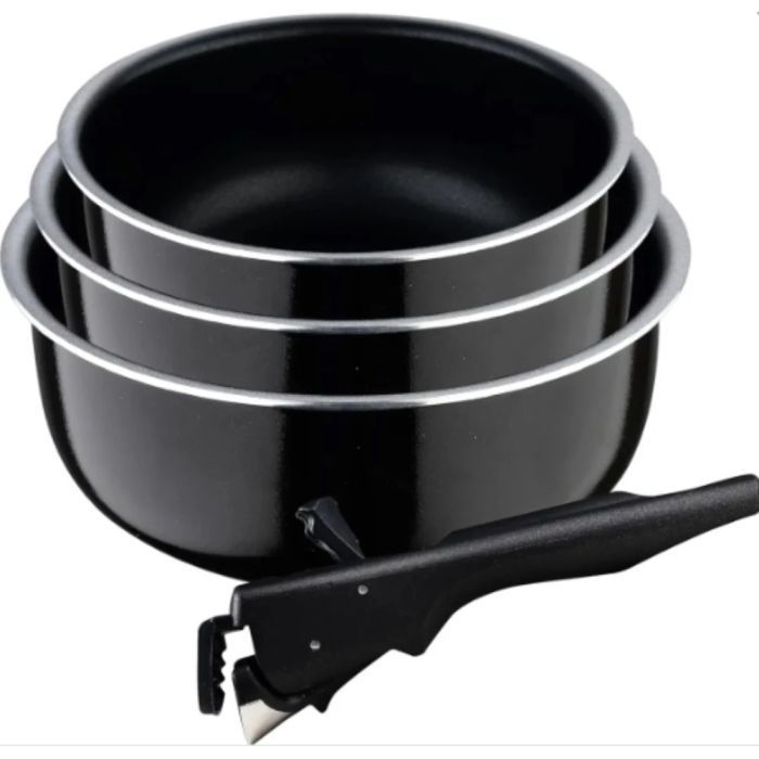 Набор посуды Bergner Click&Cook ковші 16/18/20 см 4 предмета (BG-31608-BK)