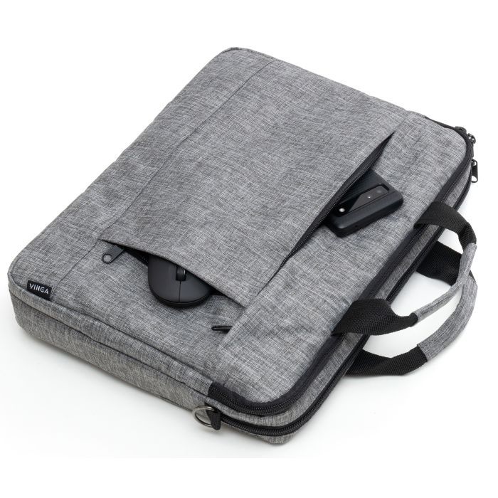 Сумка для ноутбука Vinga 15-16" NB1600 melange gray (NB1600GY) изображение 6