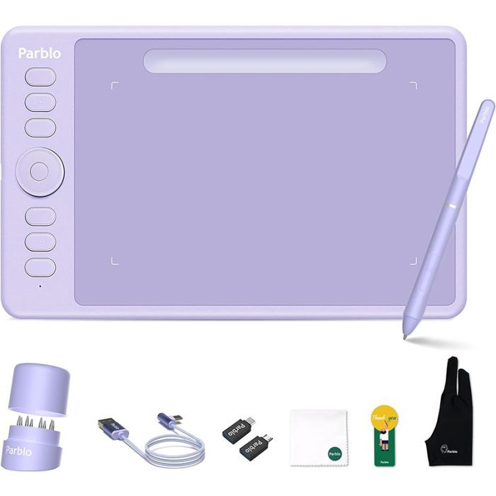 Графічний планшет Parblo Intangbo S Violet (INTANGBOSP) зображення 2