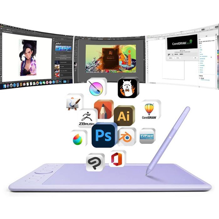 Графічний планшет Parblo Intangbo S Violet (INTANGBOSP) зображення 3
