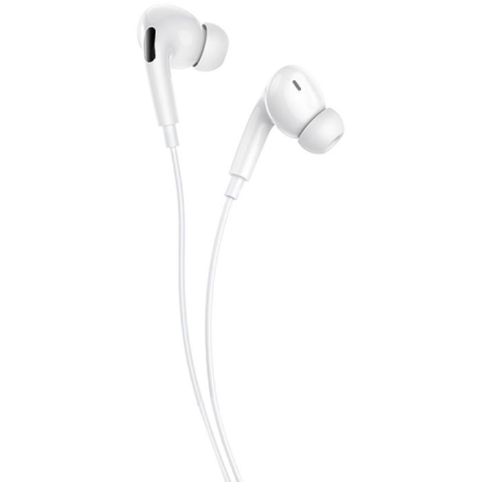 Наушники Denmen HF DR06 3.5mm 1.2 м White (DE-DR06-WH) изображение 2