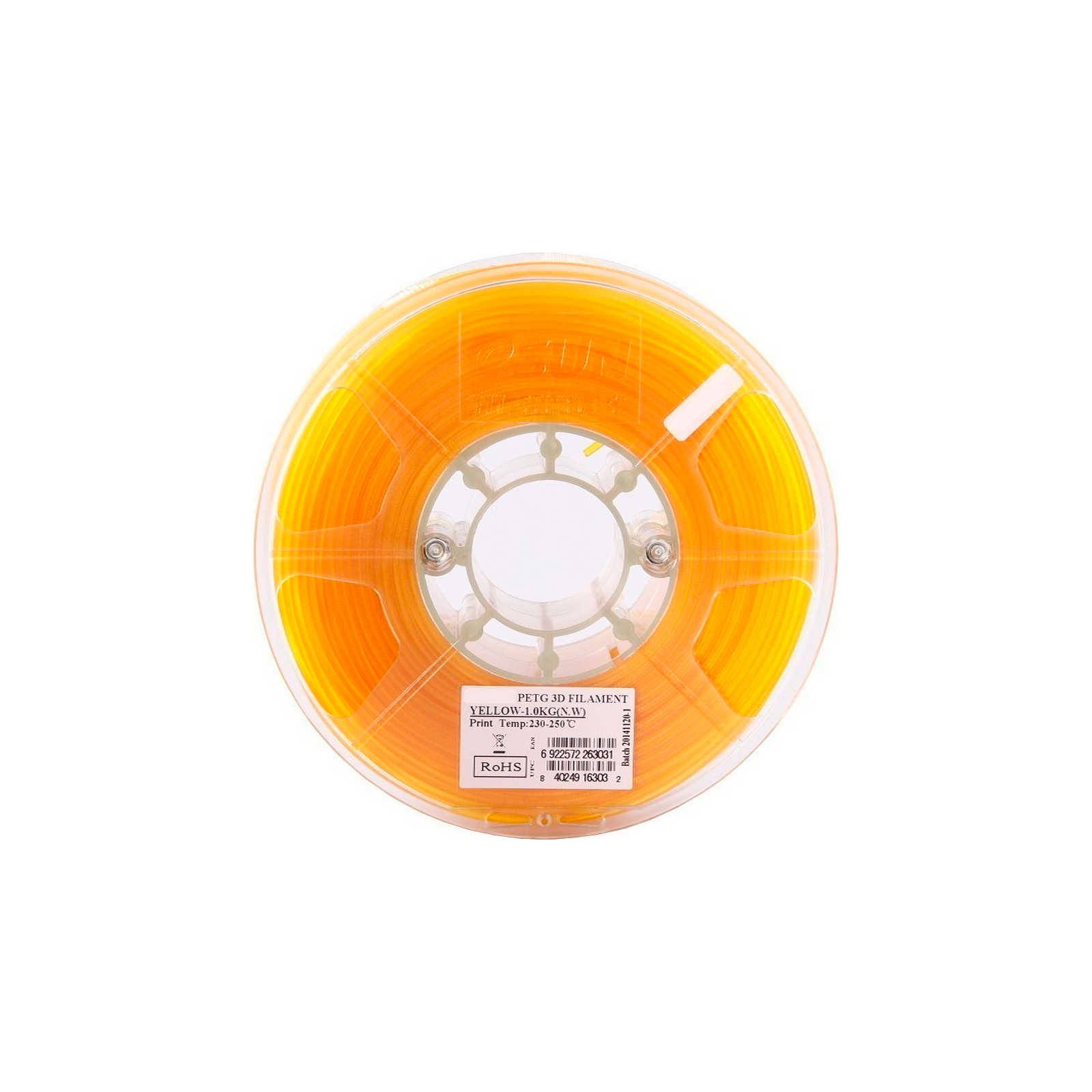 Пластик для 3D-принтера eSUN PETG 3мм, 1кг, yellow (PETG300Y1) изображение 2
