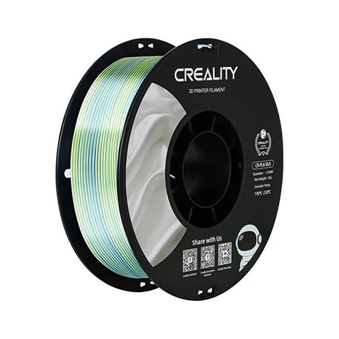 Пластик для 3D-принтера Creality PLA silky shine 1кг, 1.75мм, silver (3301120007)