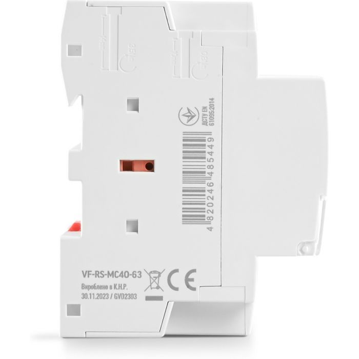 Контактор Videx 4п 63А 4НВ VF-RS-MC4O-63 RESIST изображение 3