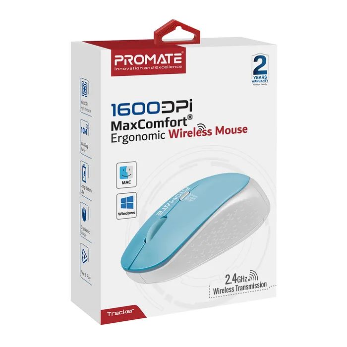 Мышка Promate Tracker Wireless Blue (tracker.blue) изображение 2