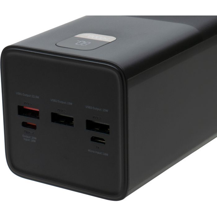 Батарея універсальна Vinga 50000 mAh 22.5W Display Black (VPBB5022) зображення 8