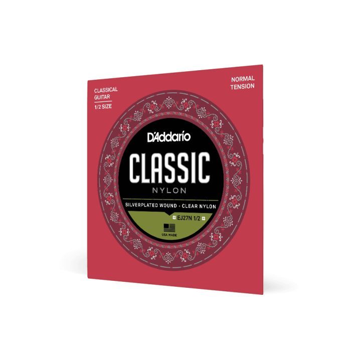Струни для гітари D'Addario Student Classics Normal Tension 1/2 (EJ27N 1/2) зображення 2