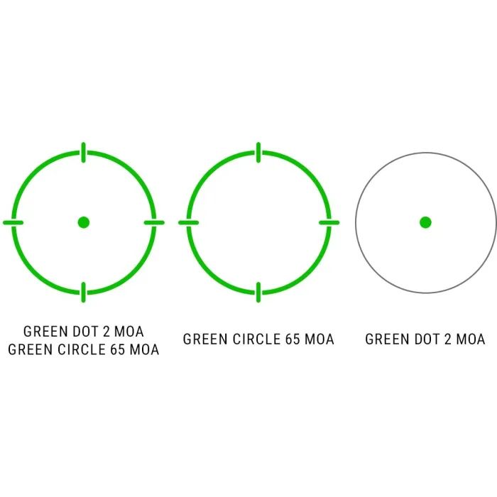 Коллиматорный прицел Holosun 510С точка 2 MOA + коло 65 МОА (Green) (HE510C-GR) изображение 6