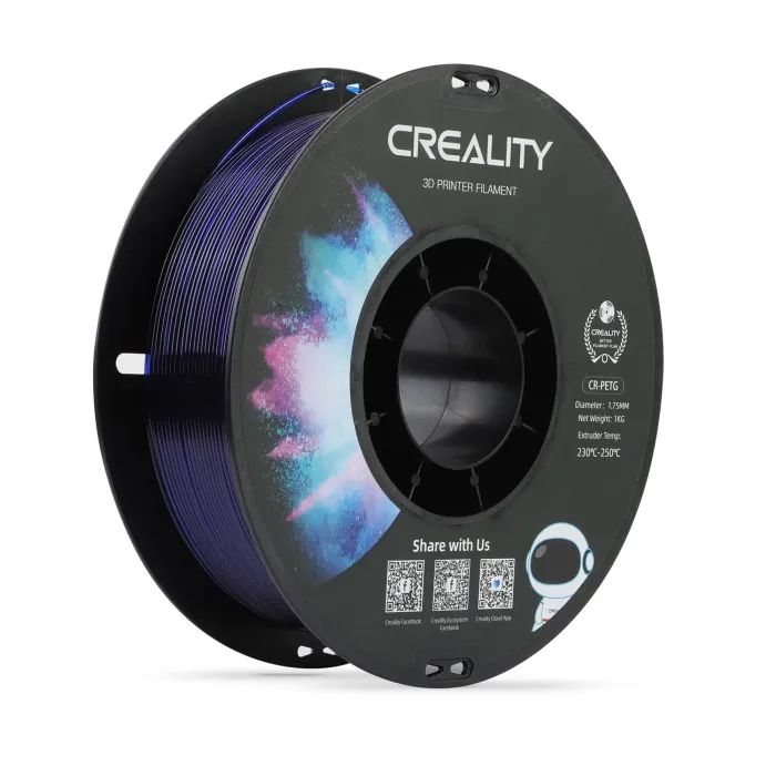 Пластик для 3D-принтера Creality PETG 1.75мм, white, 4x1кг (3301030085)