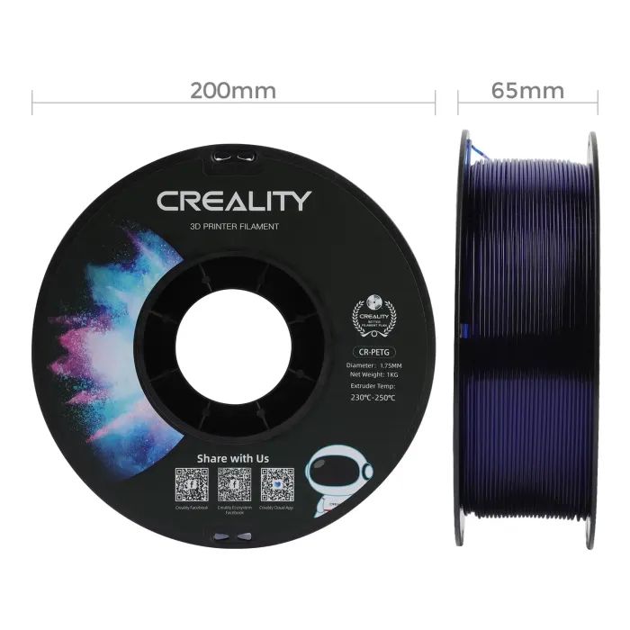 Пластик для 3D-принтера Creality PETG 1.75мм, white, 4x1кг (3301030085) изображение 6