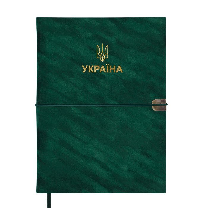 Тижневик Buromax датований 2026 PATRIOT VELOUR, А5 зелений (BM.21133-04)