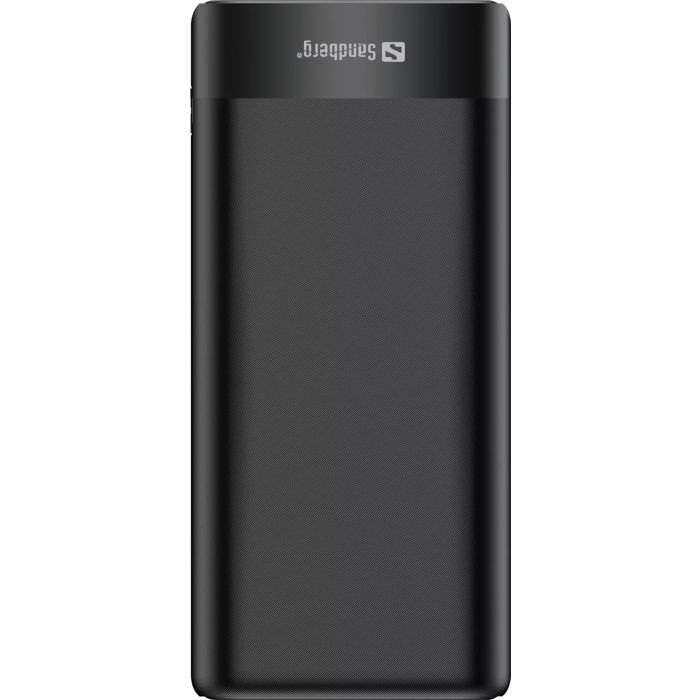 Батарея универсальная Sandberg 20000mAh, PD/65W, QC/3.0, Always-ON-Mode, +cable 100W (420-62) изображение 2