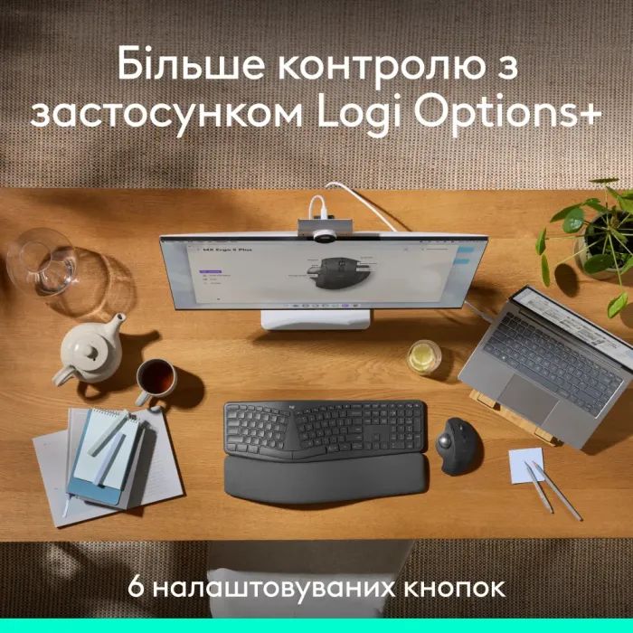 Мышка Logitech MX Ergo S Bluetooth Graphite (910-007260) изображение 8