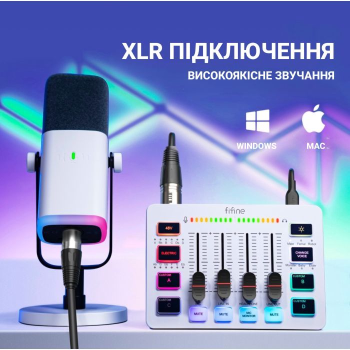 Мікшерний пульт Fifine SC3W зображення 7