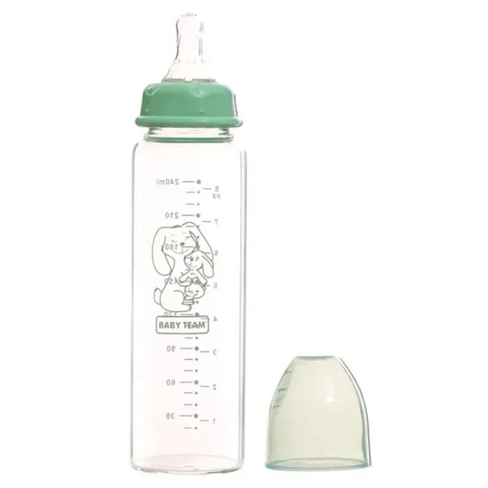 Пляшечка для годування Baby Team Скляна 250 мл (4824428012119) зображення 2