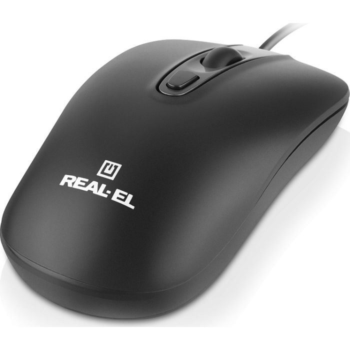Мишка REAL-EL RM-222 USB Black/Gray (EL123200040) зображення 6