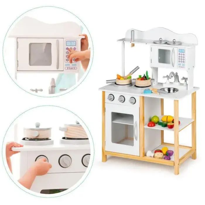 Игровой набор Ecotoys деревянная детская кухня Energy (TK040A) изображение 6