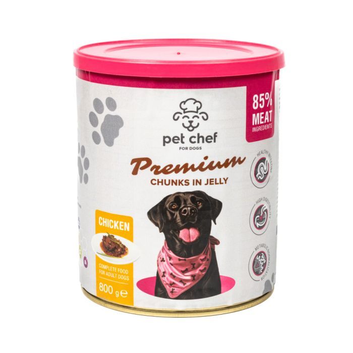 Вологий корм для собак Pet Chef З куркою 800 г (4820255193656) зображення 5