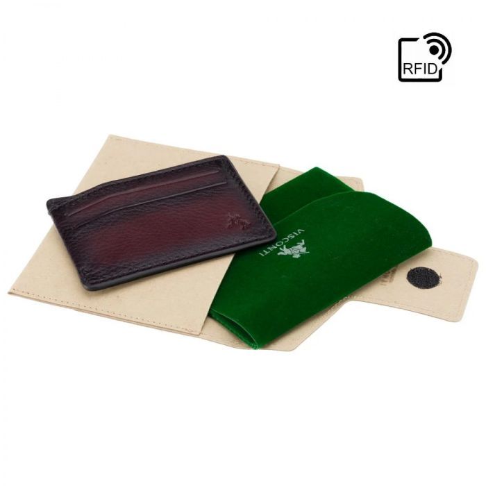 Кардхолдер Visconti MT86 Luc Burnish Burgundy (MT86 B/BG) зображення 5