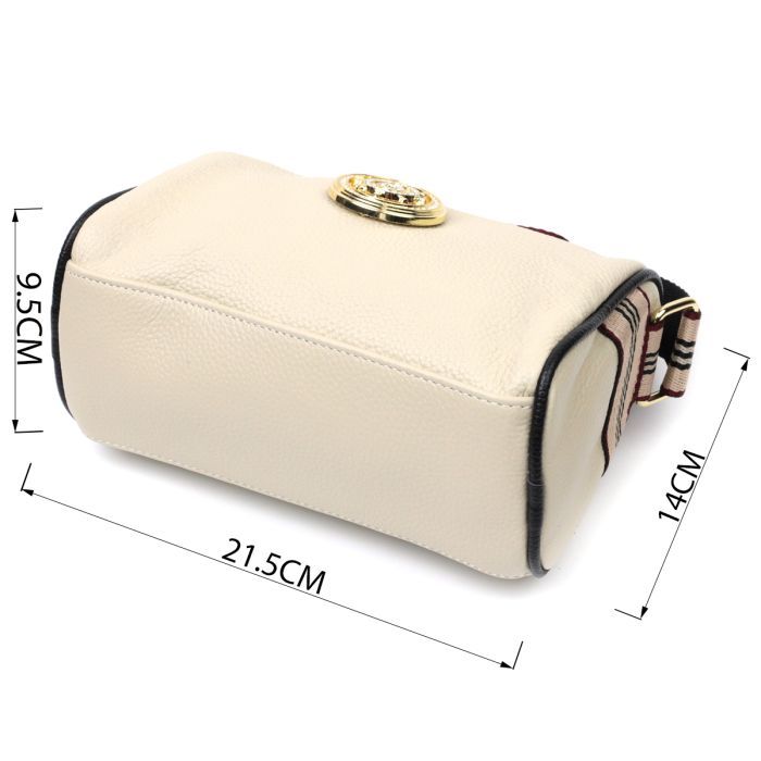 Сумка Vintage З натуральної шкіри Біла (22264) зображення 3