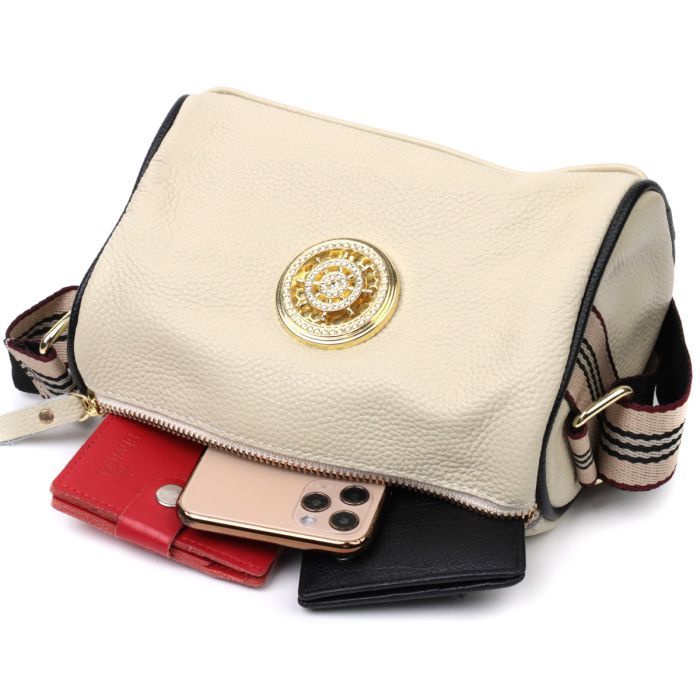 Сумка Vintage З натуральної шкіри Біла (22264) зображення 7