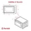 Электропечь Perfelli SIERRA 37 BLACK изображение 12