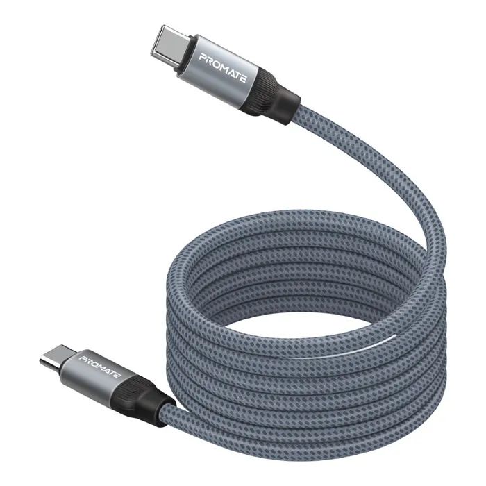 Дата кабель USB-C to USB-C springy.blue Promate (springy.blue)