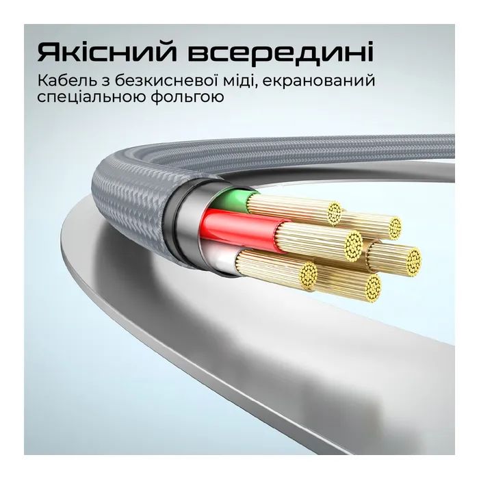 Дата кабель USB-C to USB-C springy.blue Promate (springy.blue) изображение 5