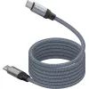 Дата кабель USB-C to USB-C springy.grey Promate (springy.grey)