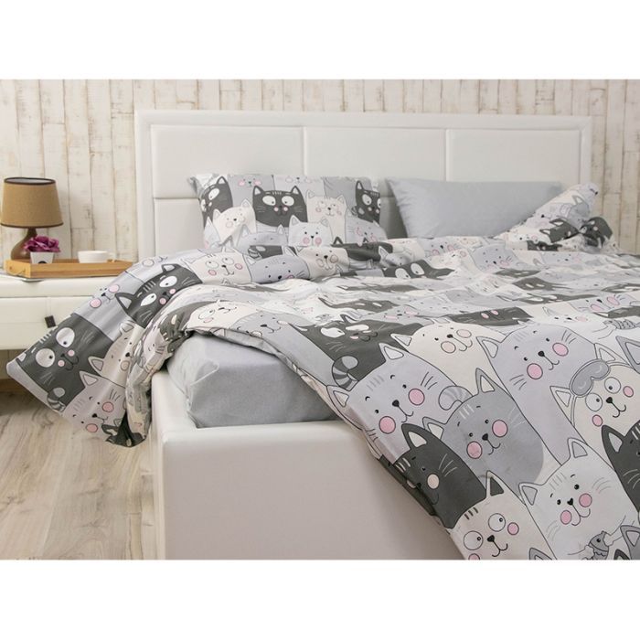 Постельное белье Руно Grey Cat бязь набивная евро (845.114Б_Grey Cat) изображение 7