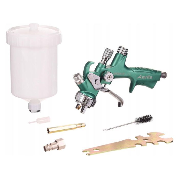 Фарбопульт Auarita пневматичний LVLP верх.пласт.бачок 600мл, 1.8мм (898-2-1.8LP) зображення 2