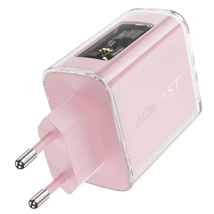 Зарядное устройство Acefast 3xUSB 65W (2xUSB-C+USB-A) Gan A45 Fast Charger Cherry blossom (6974316282082) изображение 3